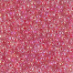 Miyuki seed beads 8/0 - Dark coral lined crystal ab 8-276
